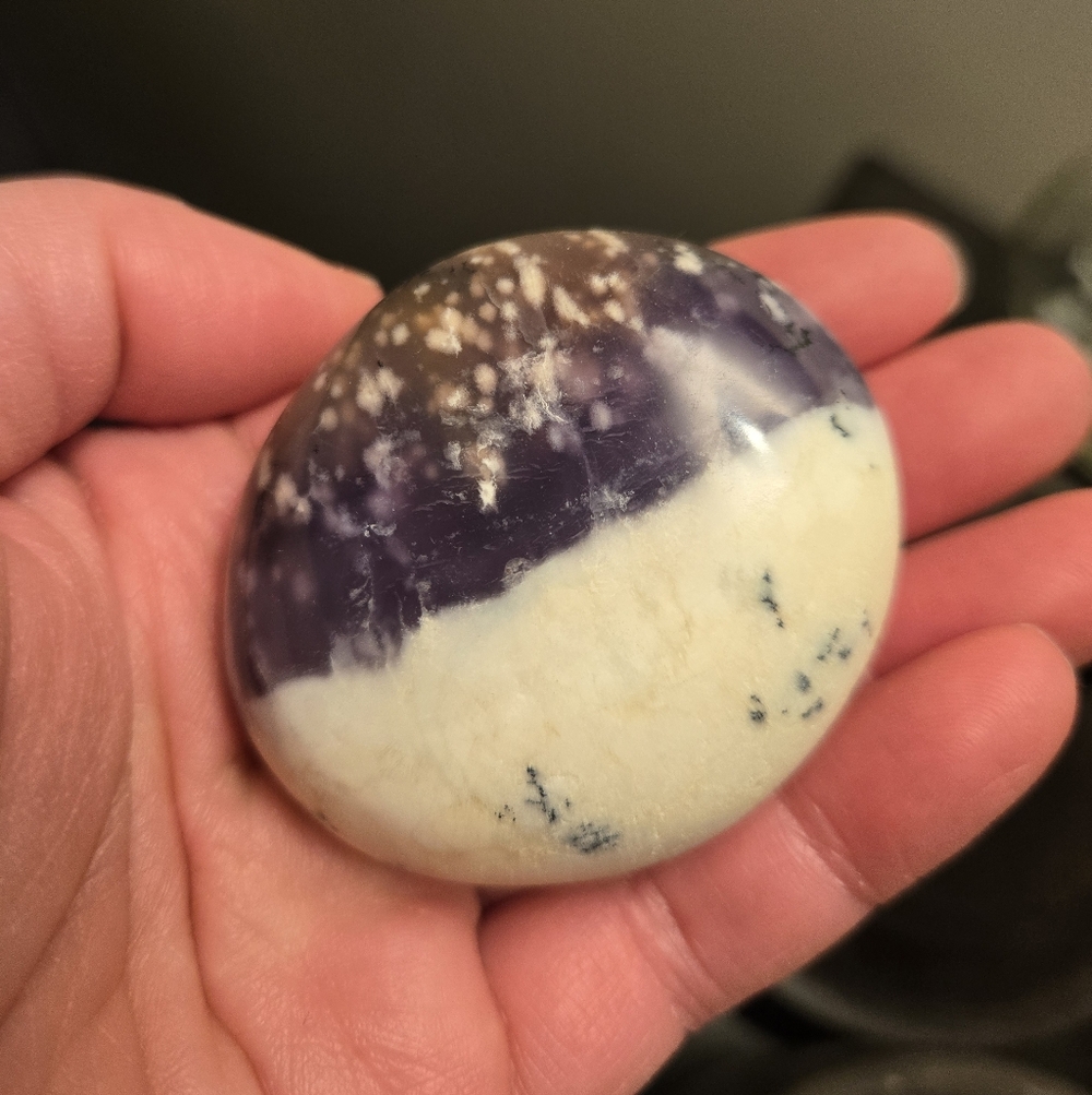 Purple Dendritic Opal Stone